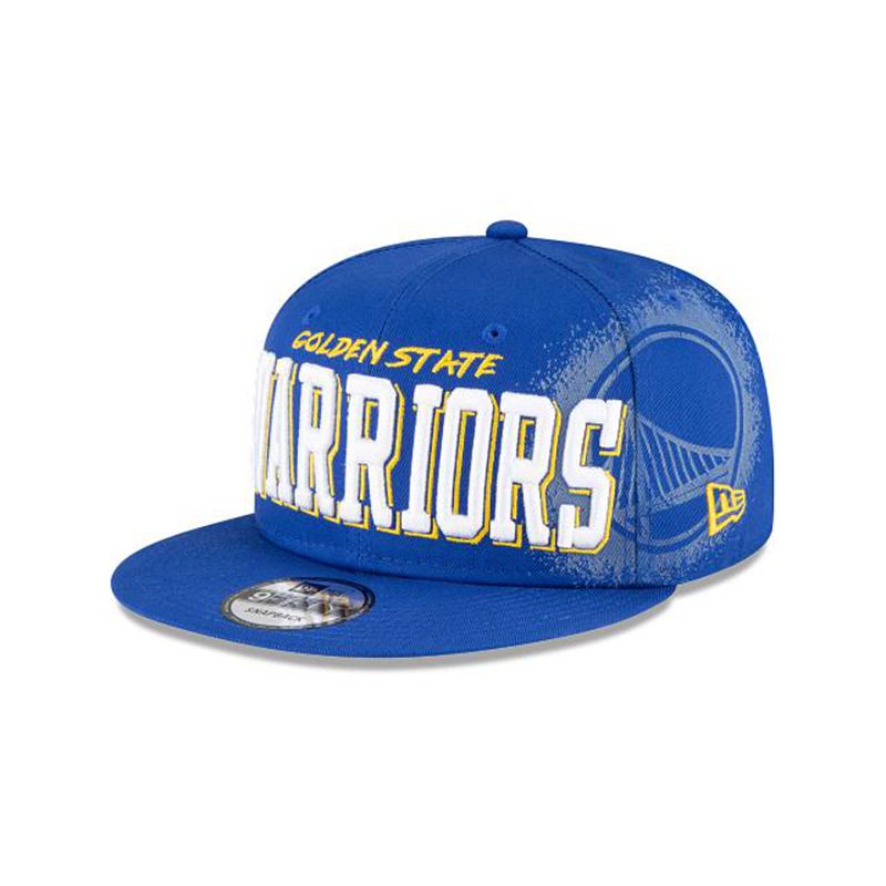 NBA Golden State Warriors Faded 9Fifty Snapback (WZJ8999) - Blue New Era Caps